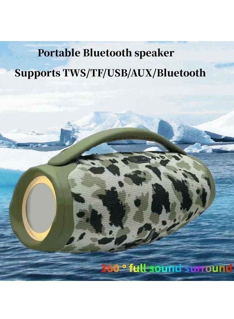 Outdoor Subwoofer, Lightweight And Portable Boombox Speaker, Waterproof High Quality Sound Music Player With Comfortable Handle For Outdoor Parties Picnic Camping, (1pc, Camouflage) - Image 3