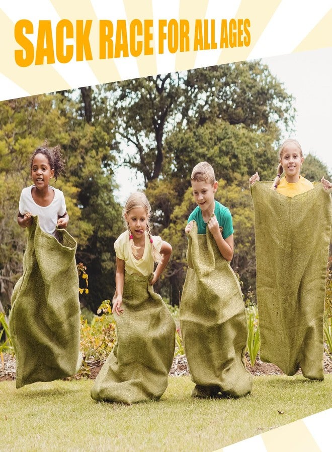 Woanger 24 Pcs Potato Sack Race Bags, Large Seed Sack 24 x 39 Inch for Adults Kids Outdoor Lawn Games, Outdoor Sports Games, Yard, Birthday, Family Reunion, Barbecue, Picnic, Storage - Image 3