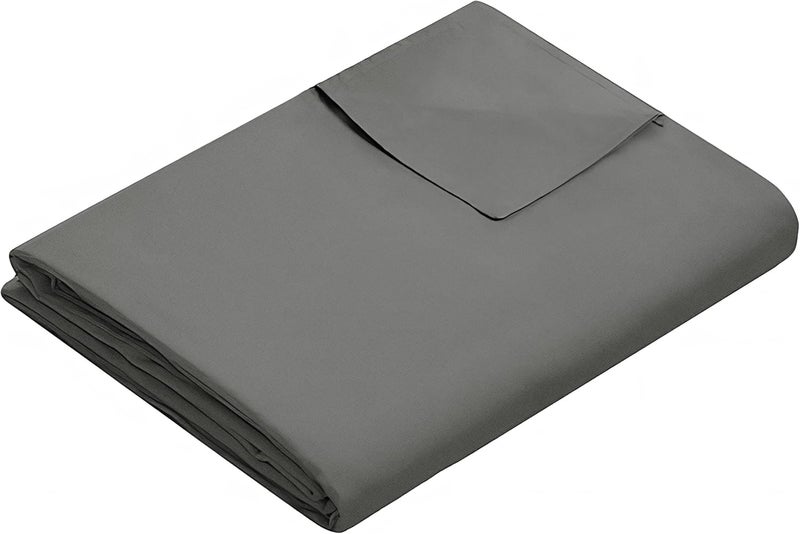 Weighted Idea Cool Removable Duvet Cover 48"x72" for Weighted Blanket, Oeko-texCertified 100% Cotton, (Soft and Fabric, Dark Grey) - Image 1