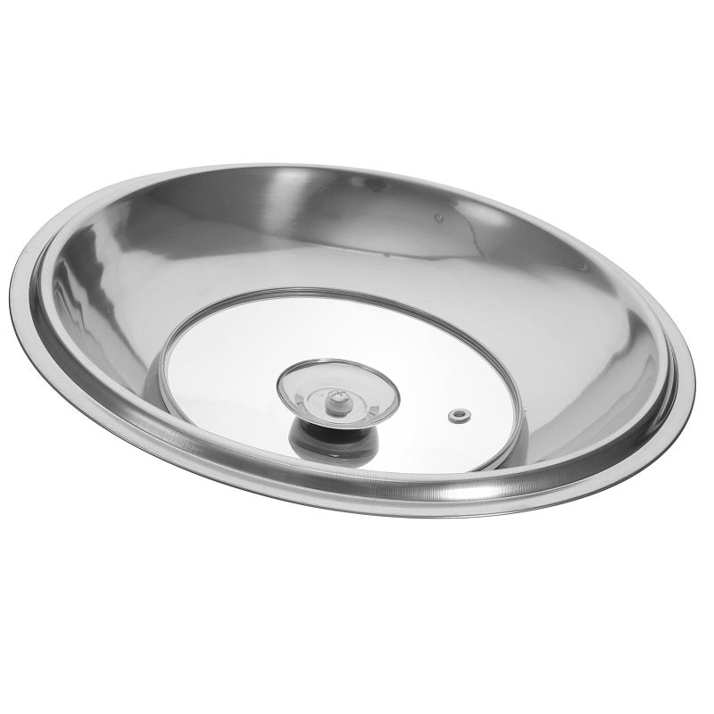 Stainless Steel Pot Lid With Glass Cover 30cm Anti Scald Cooking Cover Kitchen Gadget - Image 2