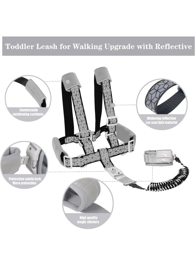 WSZCML Toddler Leash for Walking, Toddler Safety Harnesses Leashes, Safety Harness with Lock for Kids, Anti Lost Wrist Link for Toddlers ï¼ŒUpgrade with Reflective Tape Linerï¼ˆ6.5ftï¼‰for Kids - Image 3