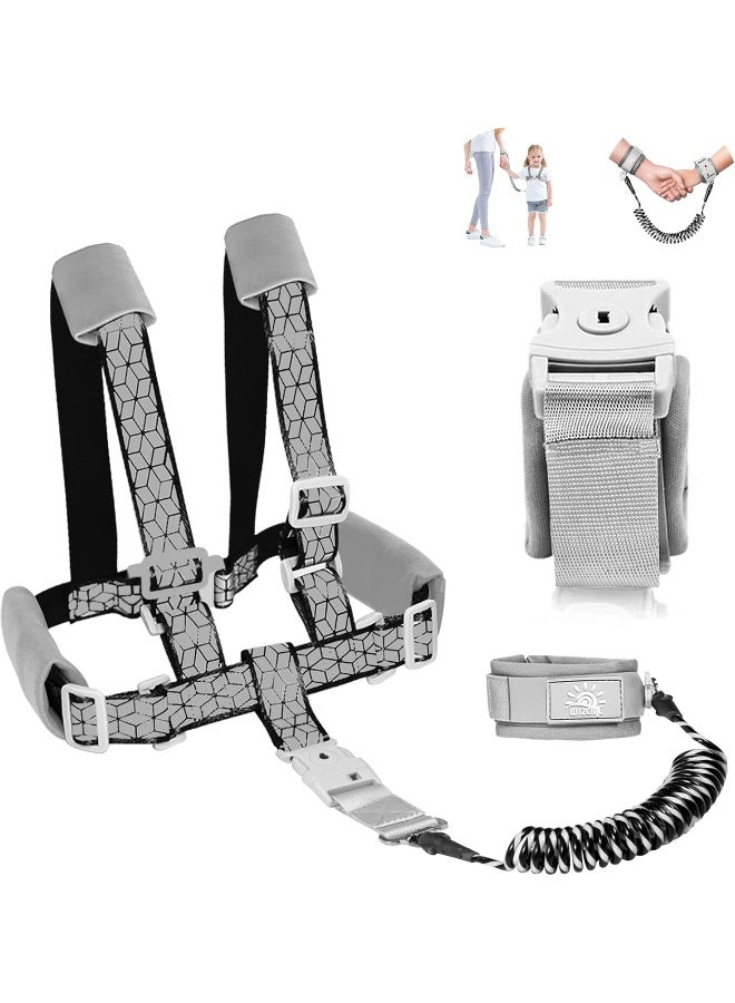 WSZCML Toddler Leash for Walking, Toddler Safety Harnesses Leashes, Safety Harness with Lock for Kids, Anti Lost Wrist Link for Toddlers ï¼ŒUpgrade with Reflective Tape Linerï¼ˆ6.5ftï¼‰for Kids - Image 1