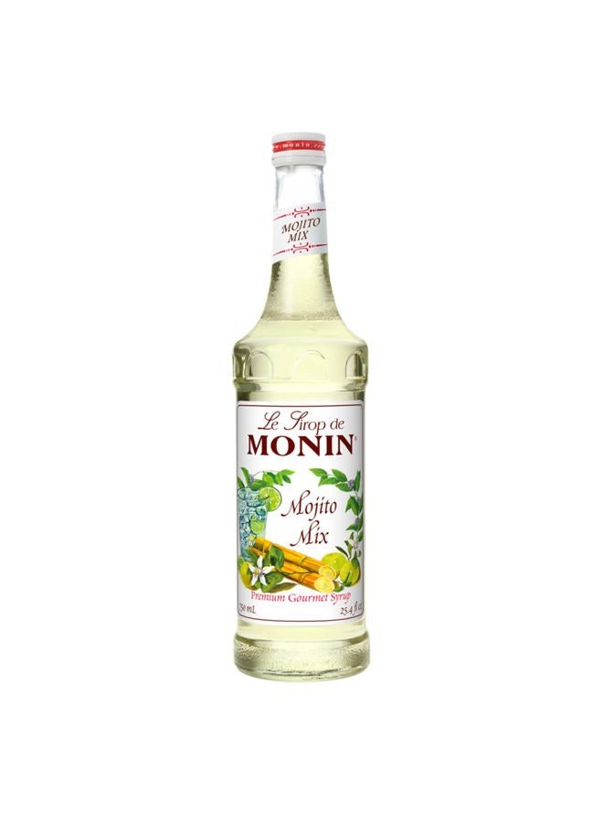 Monin Mojito Mix Syrup, Sweet Herbal Mint Flavor, Great for Frozen Cocktails, Mocktails, & Delicious Desserts, Gluten-Free, Vegan, Non-GMO (750 ml) - Image 1