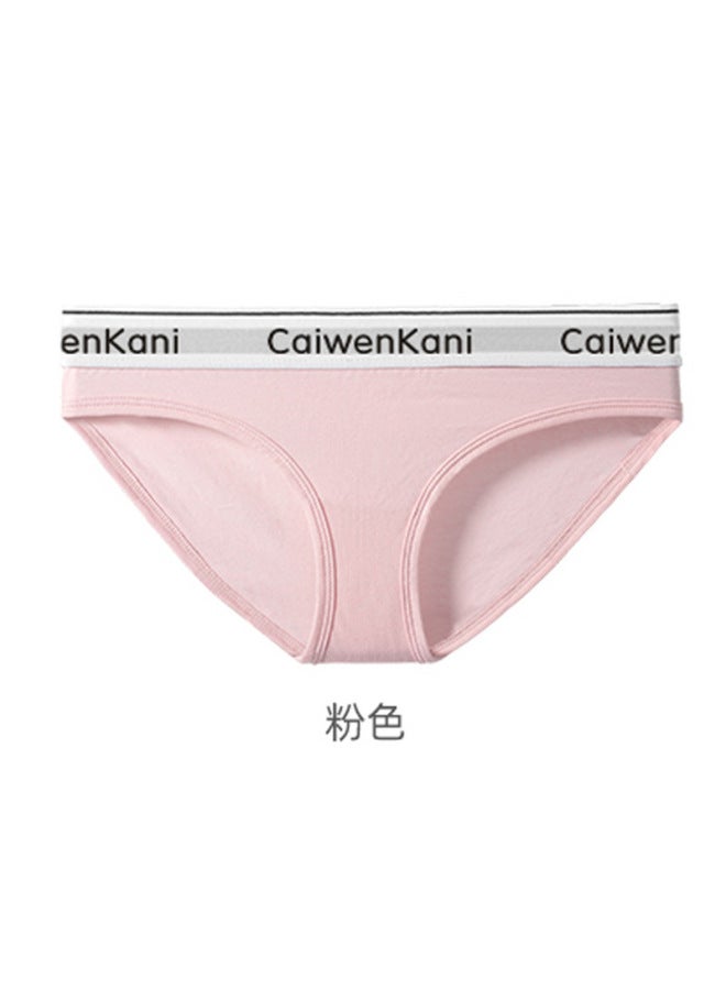 Women's Underwear, Pure Cotton, Antibacterial, Traceless, Breathable, Boxer Mid-waist Girls' Briefs, Sports Shorts