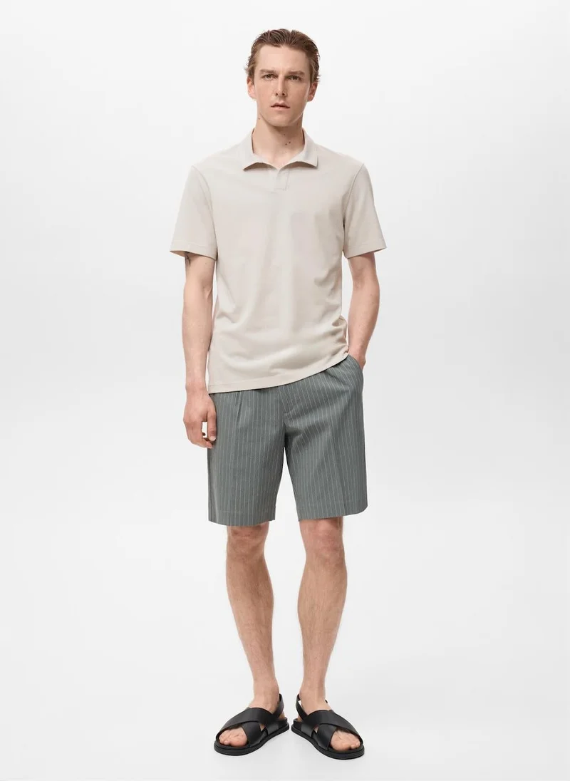 Mango Man Piqué Polo Shirt