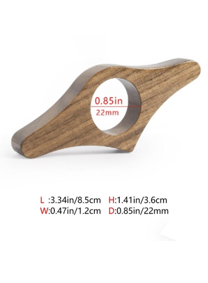 INSENSE A set of 2 wooden thumb book holders, page clips, book presses, lazy readers with one handed reading finger rings, thumb bookmarks, book finger clips, suitable book accessories for reading enthusiasts - Image 3