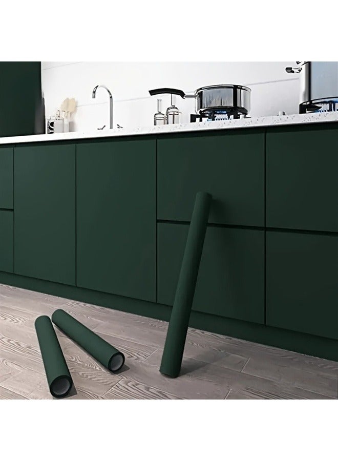 Anna 40CM x 10M Self-Adhesive Waterproof and Moisture-Proof Solid Color Simple Decorative Wallpaper - Image 2