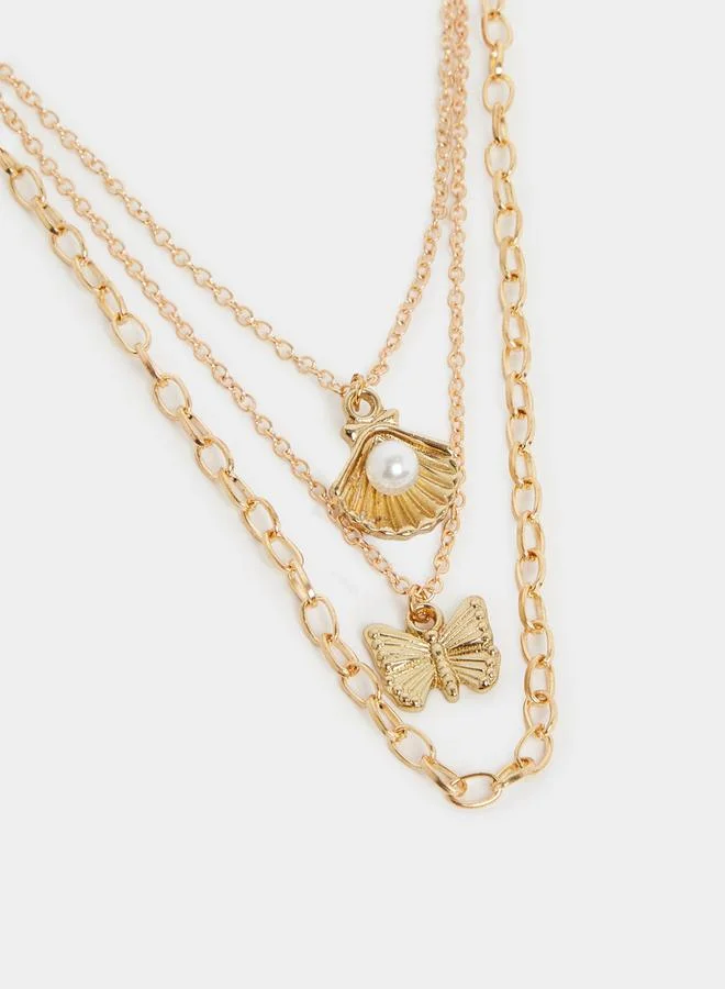 Styli Link Chain Layered Necklace