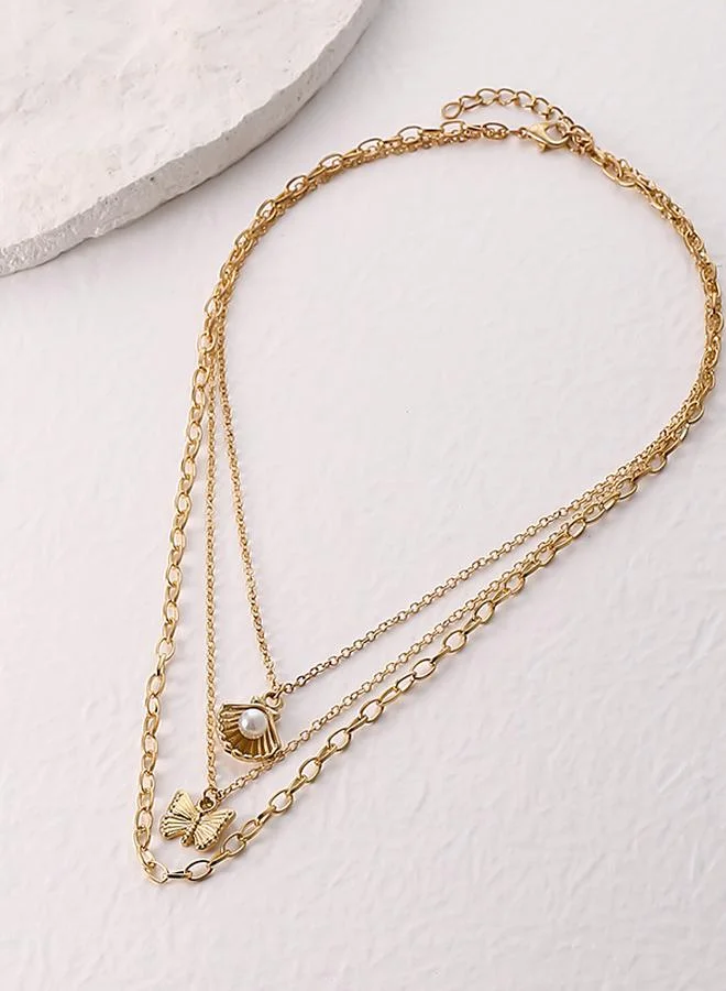 Styli Link Chain Layered Necklace