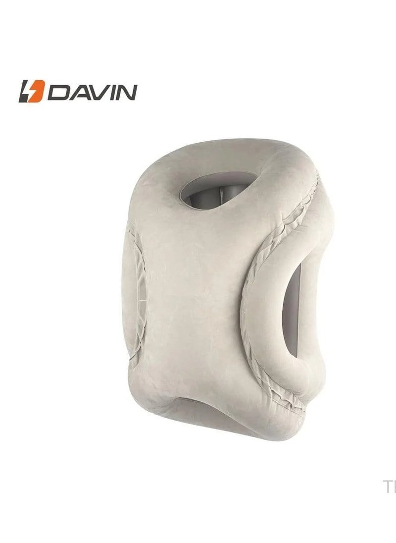 Davin Inflatable Travel Pillow - Excellent Face and Neck Support, Comfortable and Versatile Design 