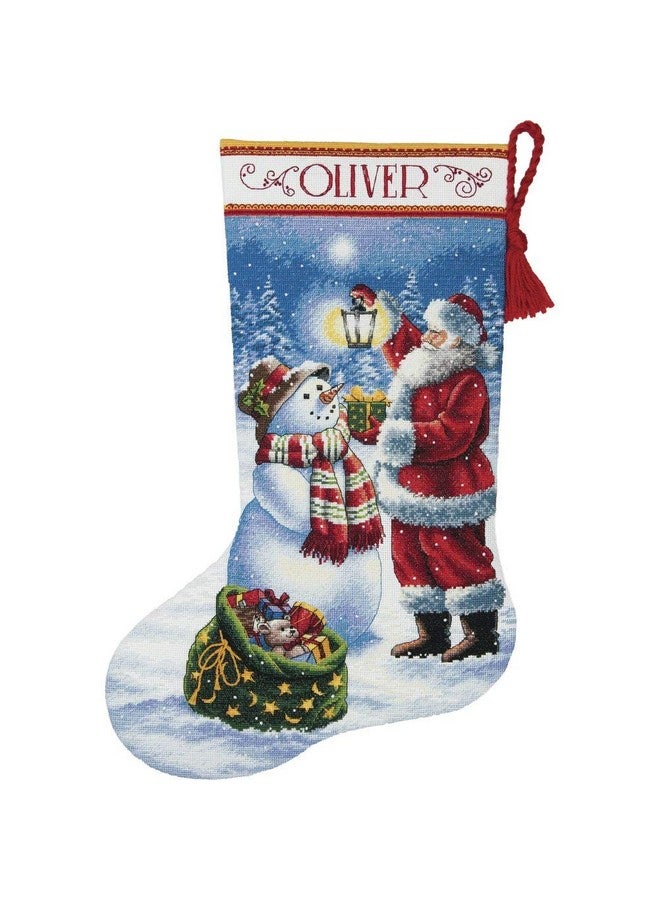 Dimensions Needlecrafts Dimensions Holiday Glow Stocking Counted Cross Stitch Kit 70 08952 - Image 1