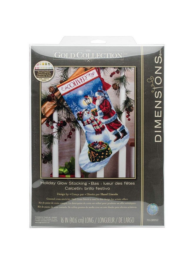 Dimensions Needlecrafts Dimensions Holiday Glow Stocking Counted Cross Stitch Kit 70 08952 - Image 3