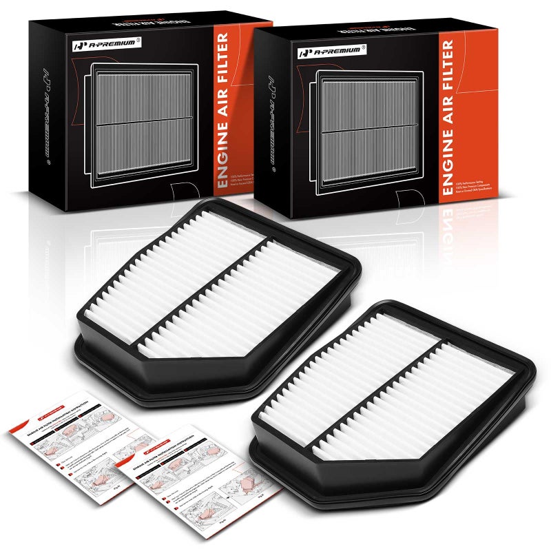 فلتر هواء المحرك APremium 2PC متوافق مع سوزوكي غراند فيتارا 2009 2010 2011 2012 2013 24L 32L استبدال 1378078K00 1378078K00