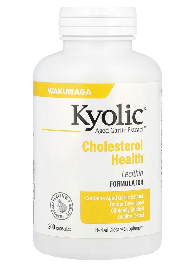 kyolic Aged Garlic Extract™ Cholesterol Health Formula 104 200 Capsules