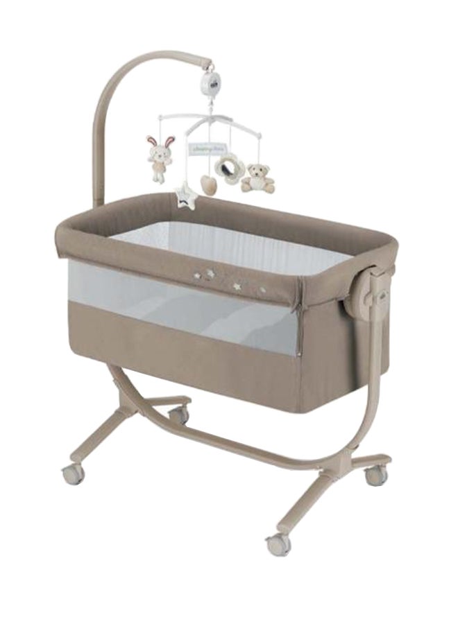 cam سرير أطفال Cullami Co - بني، وظيفة النوم المشترك، سرير أطفال محمول وقابل للتحويل مع ناموسية - Image 1