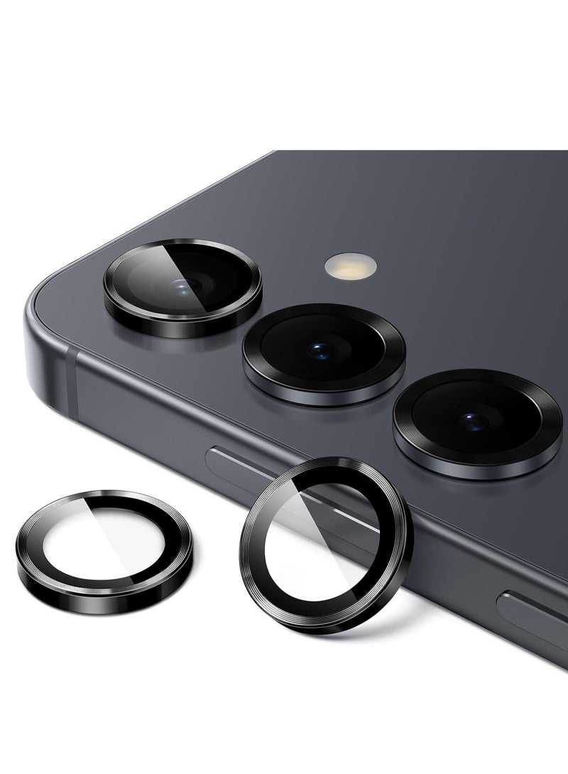 BORTONY Samsung Galaxy S25 5G Camera Lens Protector 9H Tempered Glass Metal Individual Ring Cover Easy Installation For Samsung Galaxy S25 6.2-inch  - Image 1