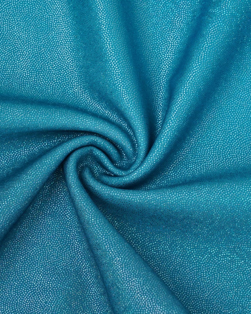 Gogokids Gymnastics Leotards for Girls Sparkly Rhinestone Dance Unitards Biketards with Shorts Activewear, Blue-green, 5-6 Years - Image 3