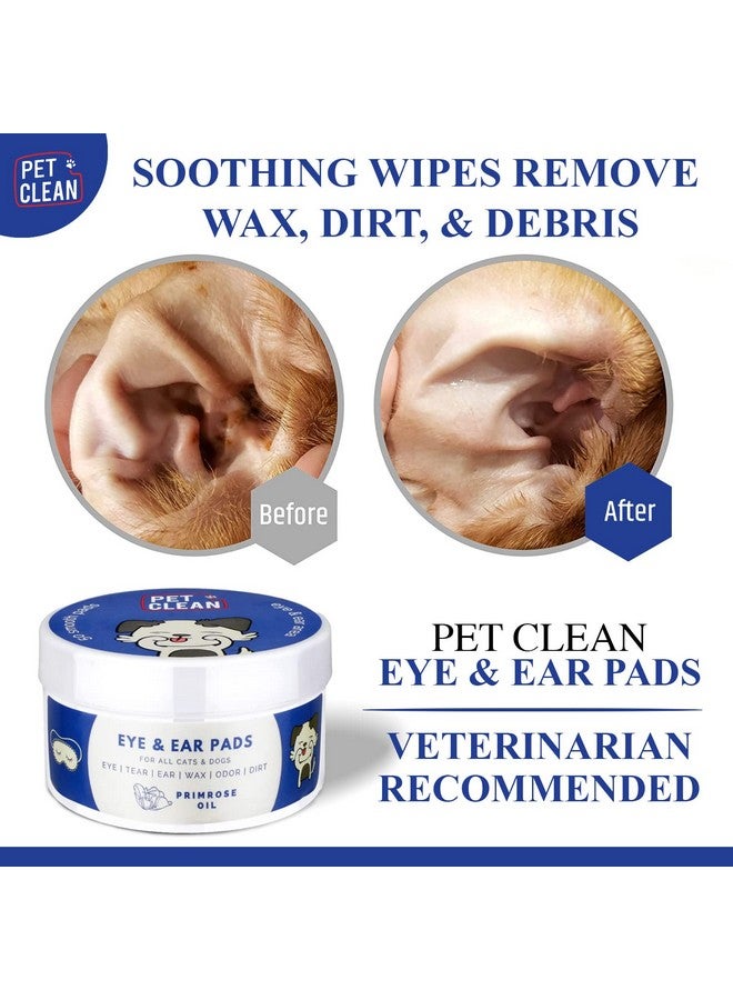 Pet Clean Primrose Oil Eye & Ear Pads - Gentle Care For Dogs & Cats - 50 Count (Pack Of 1) - Image 2