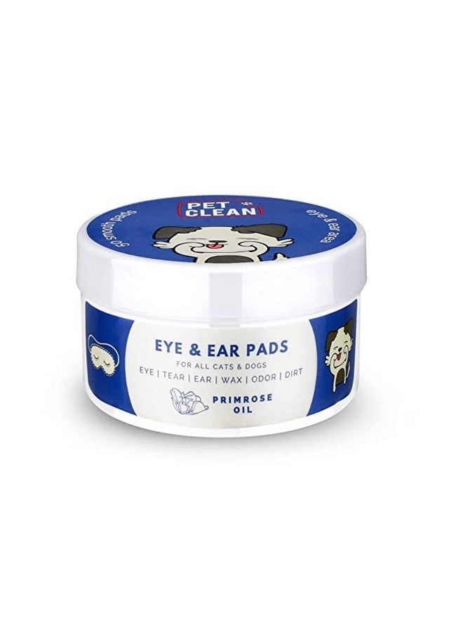 Pet Clean Primrose Oil Eye & Ear Pads - Gentle Care For Dogs & Cats - 50 Count (Pack Of 1) - Image 1