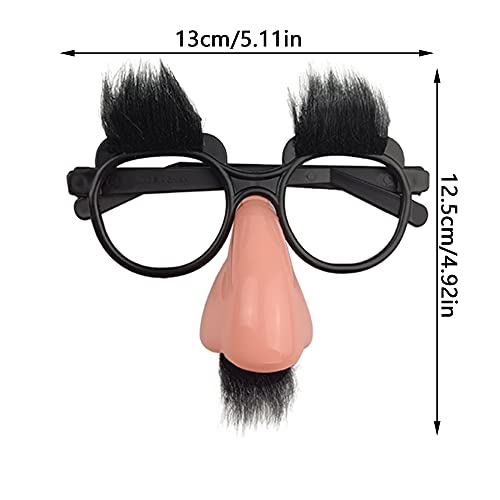 PPXMEEUDC 20 PCS Disguise Glasses with Funny Nose Funny Glasses with Eyebrows and Mustache Perfect Party Favors for Costume Halloween and Birthday Parties - Image 5