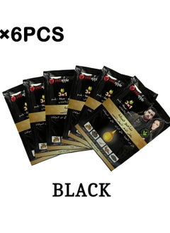 Red Apple Herbal hair dye shampoo black 6 pieces in 30 ml 