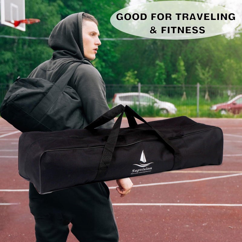 Supvision 31.5in Foldable Duffle Bag Fits Starting Blocks with an Overall Length of Less Than 30 Inches Extra Large Travel DuffelTote GymBag with Zippers and Handles Sports Oxford Cloth Bags - Image 4
