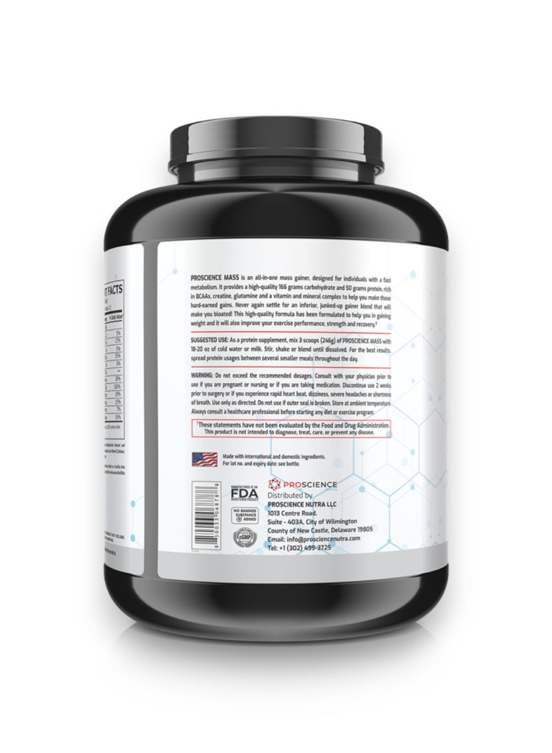 Proscience Nutra مكسب الكتلة، مكسب وزن ثوري، نكهة الشوكولاتة، 6 رطل - Image 2