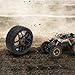 Jiuwu 4pcs Wheel Rim Rubber Tires RC 18 OffRoad Tyre 17mm Hexagonal Joint Black - Image 3