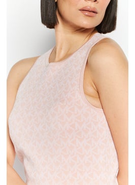 Michael Kors Women Textured Mini Dress, Pink  - Image 3
