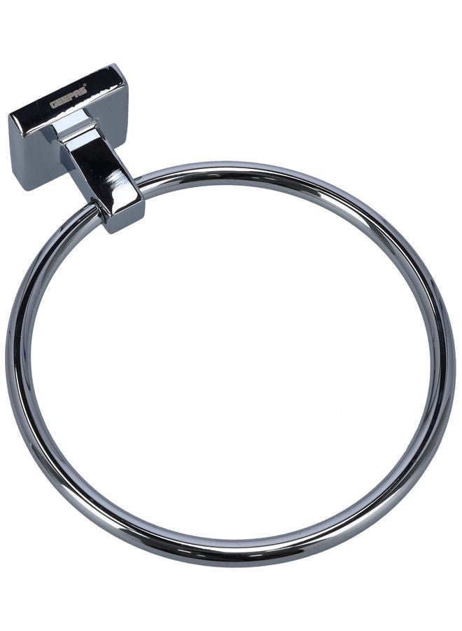 GEEPAS Towel Ring Silver 10cm - Image 1
