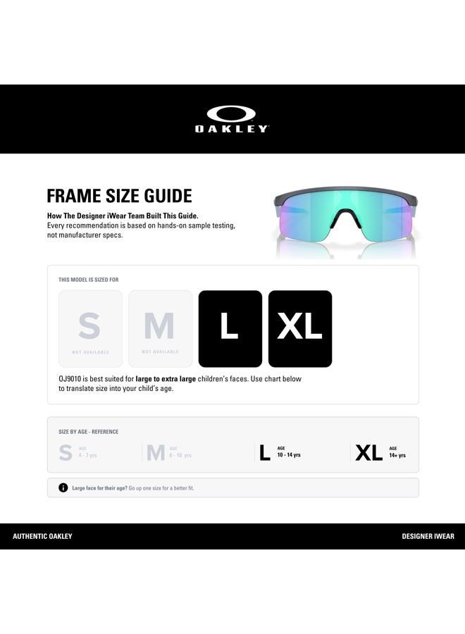 OAKLEY نظارات شمسية OJ 9010 901030 أبيض لؤلؤي/أسود بريزم بولي كربونات قياسي - Image 4