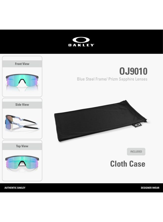 OAKLEY نظارات شمسية OJ 9010 901030 أبيض لؤلؤي/أسود بريزم بولي كربونات قياسي - Image 2