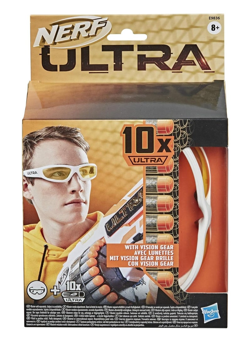 HASBRO - GAMING Nerf Ultra Vision Gear and 10 Nerf Ultra Darts - The Ultimate in Nerf Dart Blasting - Darts Compatible Only with Nerf Ultra Blasters - Image 1