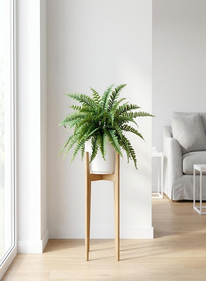 Larksilk Boston Fern Artificial Plants - UV Resistant, Indoor or Outdoor Plant, Hanging Basket or Planter, 34" Inch Diameter 42 Fronds - Image 4