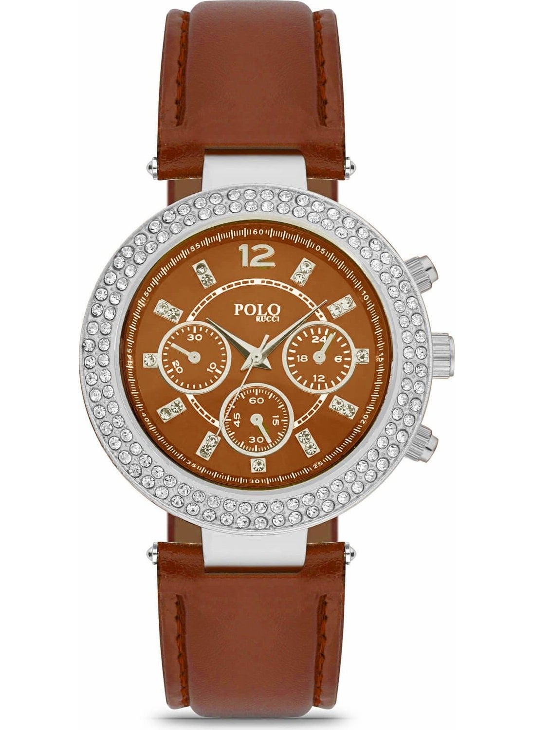 Polo Rucci 2115 Women's Wristwatch with Stone Strap 