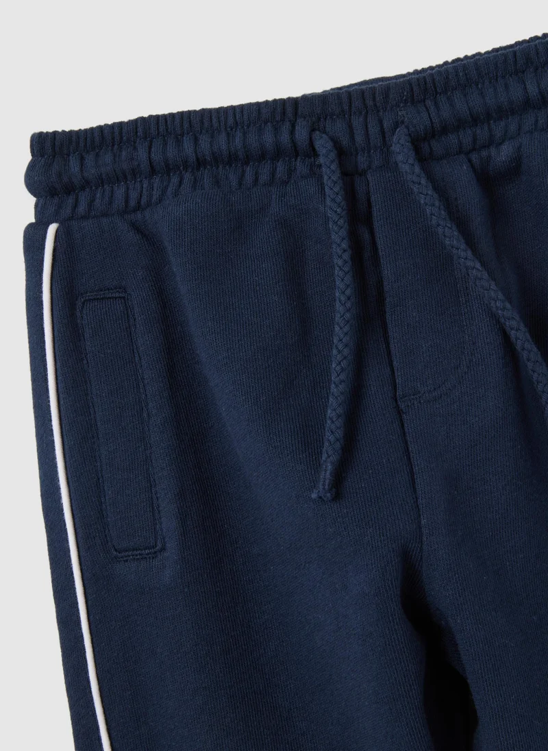 او في اس CHILDREN'S BLUE COTTON JOGGERS REGULAR FIT