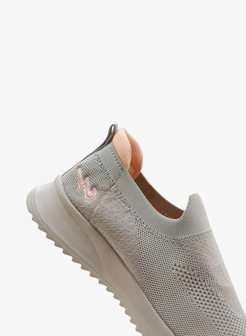 CAMPUS L.Gry/Peach Women's Grey Classic Slip On Shoes, Bold Comfortable Casual Footwear for Women | Best Price UAE