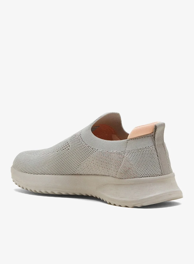 CAMPUS L.Gry/Peach Women's Grey Classic Slip On Shoes, Bold Comfortable Casual Footwear for Women | Best Price UAE