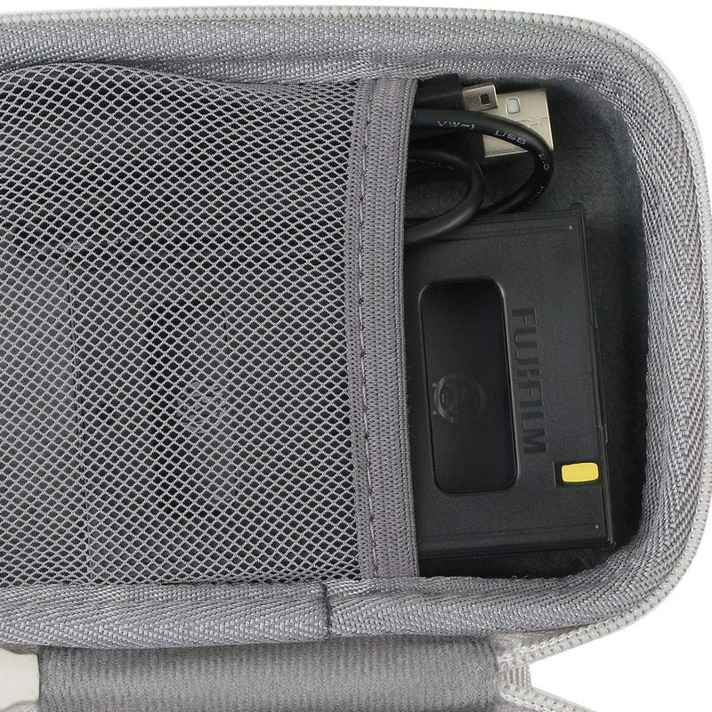 co2CREA Hard Travel Case Replacement for Fujifilm INSTAX Mini LIPLAY/LiPlay+ (White Case) - Image 3