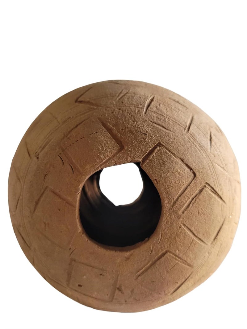RUKDA Terracotta Aquarium Decoration – Fish Tank Cave Shelter, Ideal Breeding Hideout for Betta Fish, Shrimp, Goldfish, and Small Reptiles – Eco-Friendly & Safe (ClayFortress Jar) - Image 4