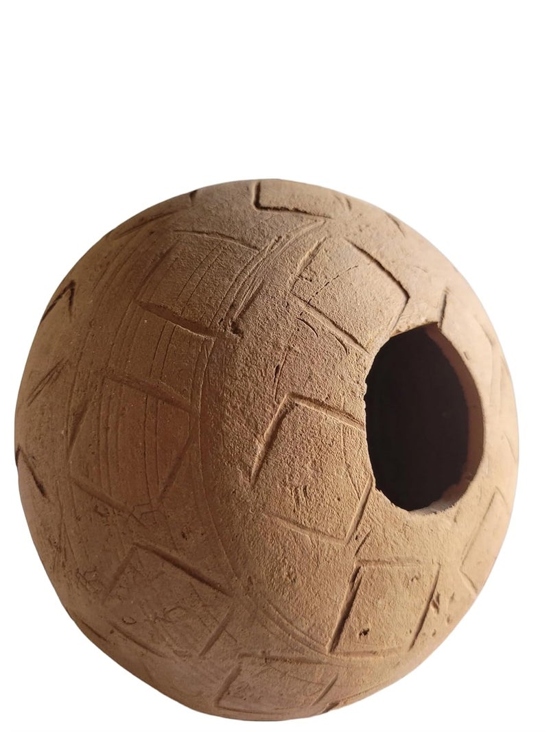 RUKDA Terracotta Aquarium Decoration – Fish Tank Cave Shelter, Ideal Breeding Hideout for Betta Fish, Shrimp, Goldfish, and Small Reptiles – Eco-Friendly & Safe (ClayFortress Jar) - Image 1