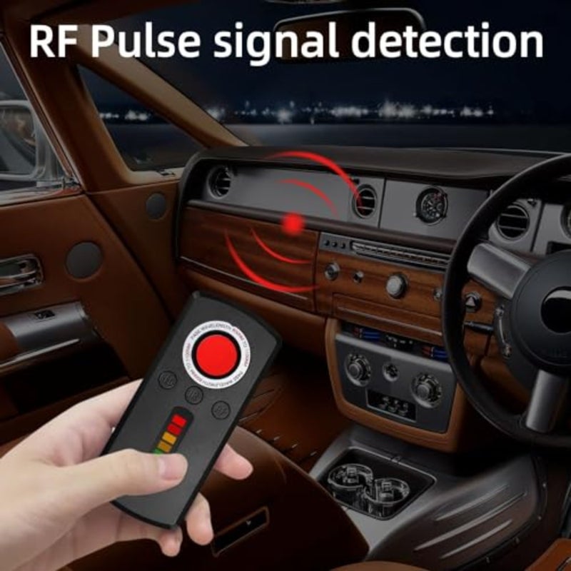 Portable infrared camera and listening device detector for home office travel car use, made of durable ABS plastic, black color, detects hidden cameras and wireless signals - Image 3