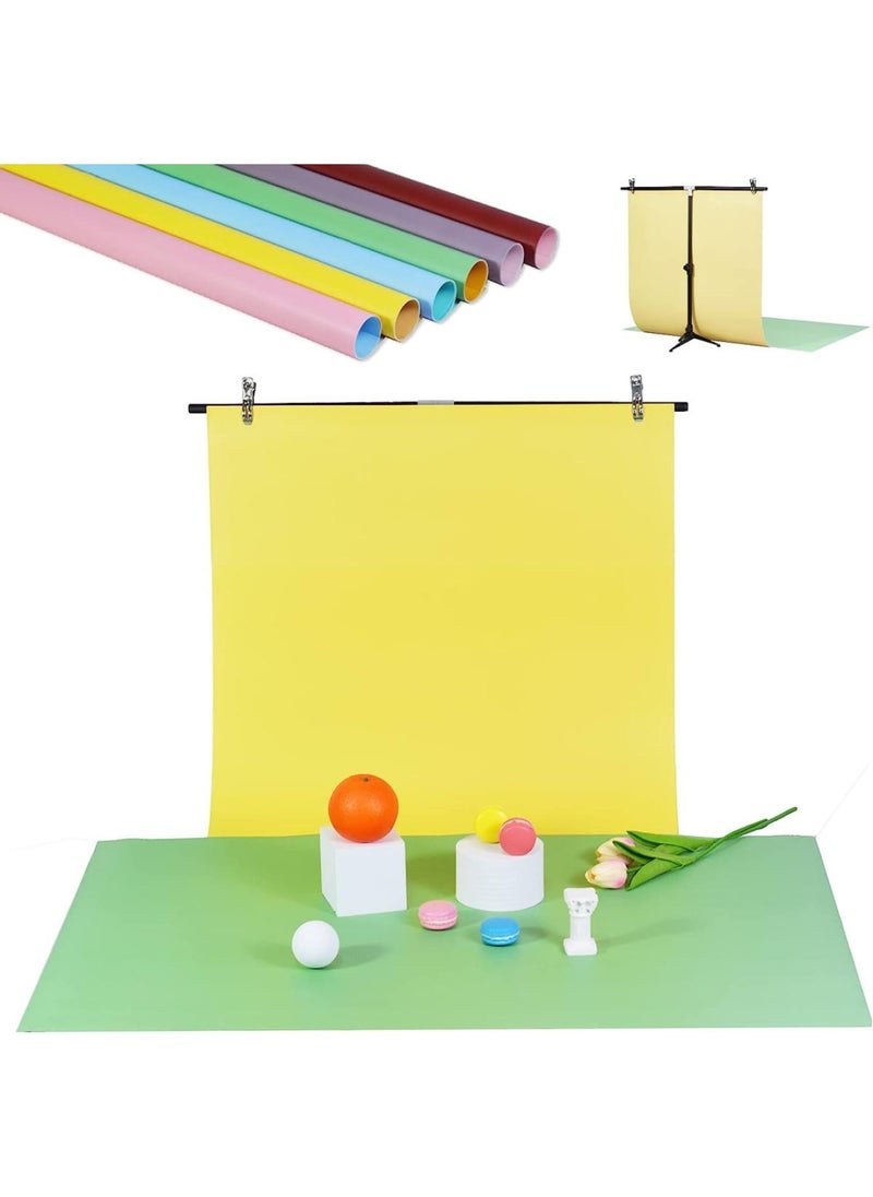 BPA - Photography Backdrops Food Product Photoshoot Flat Lay Paper Background Board - Small Table Top Photo Props for Cosmetics Jewelry 22x34in Color Green - Image 1