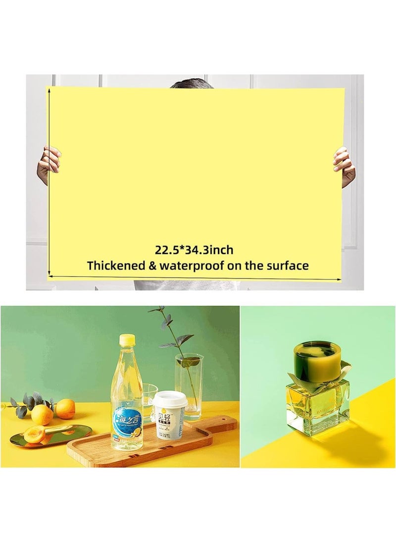 BPA - Photography Backdrops Food Product Photoshoot Flat Lay Paper Background Board - Small Table Top Photo Props for Cosmetics Jewelry 22x34in Color Green - Image 1