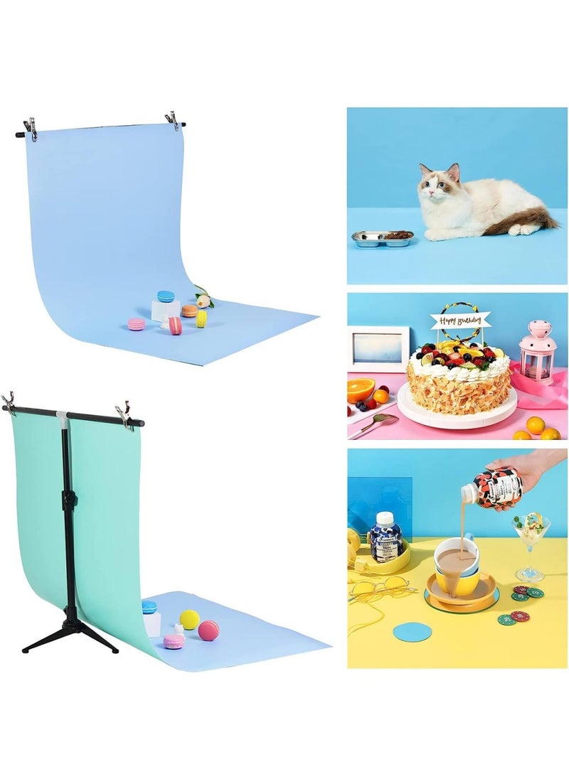 BPA - Photography Backdrops Food Product Photoshoot Flat Lay Paper Background Board - Small Table Top Photo Props for Cosmetics Jewelry 22x34in Color Green - Image 1