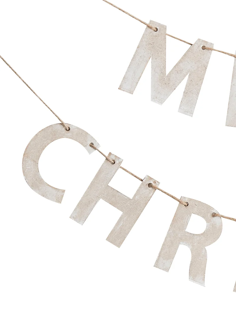 Ginger Ray Ginger Ray Wooden Festive Bunting - Charming Holiday Decor