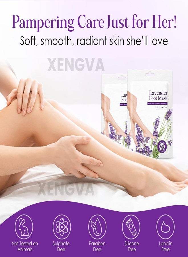 XENGVA Foot Mask | Foot Peel Mask for Women & Men | Dead Skin Remove | Removes Dead Skin & Calluses | Spa Socks Callus Remover | Moisturising Foot Peel Mask | Cracked Callus Remover Hydrating Socks | Peeling & Exfoliating Foot Mask | - Image 3