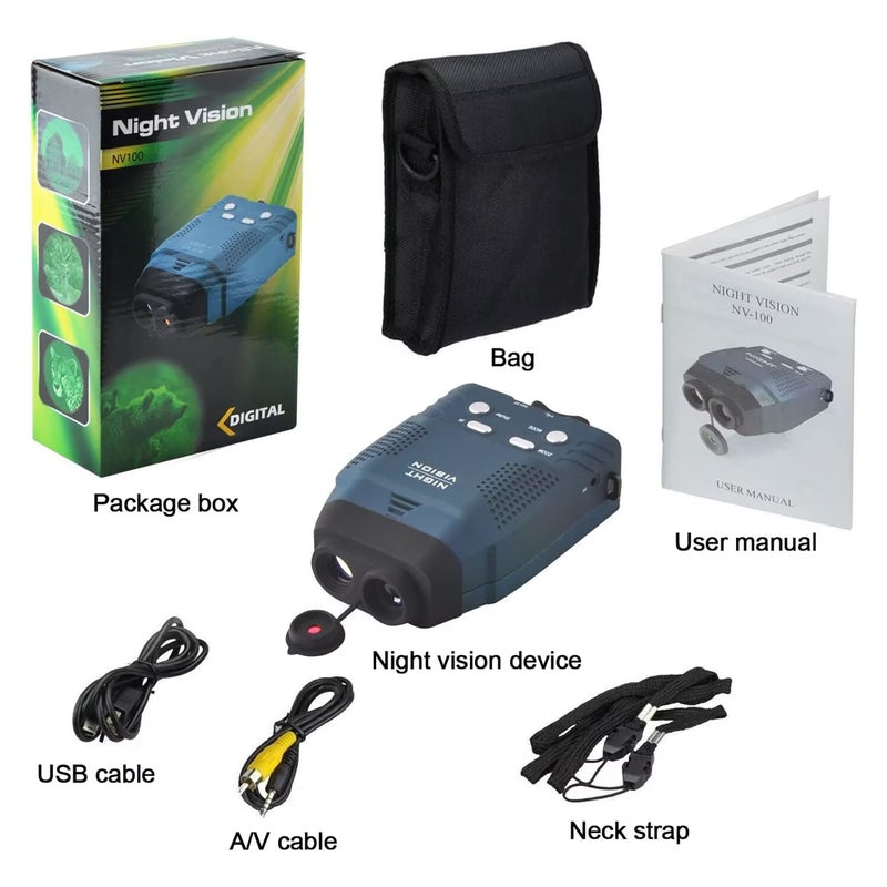 Astromania Astromania Portable Digital Night Vision Monocular New Optics Records Video Image with Micro Sd Card  - Image 4