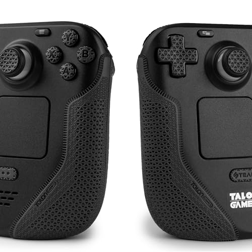 TALONGAMES Controller Grips Compatible with Steam Deck OLED/Steam Deck Controllers, Anti-Slip, Sweat-Absorbent, Textured Skin kit, for Handle Grips, Buttons, Triggers, D-pad (Ultra - Black) - Image 3