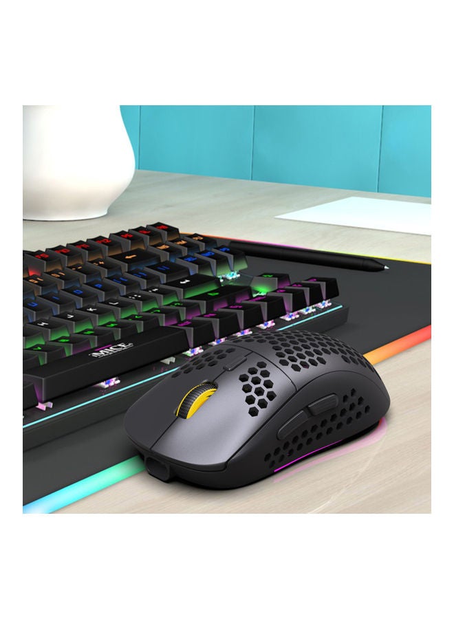 NIBEMINENT Three Mode Wireless Mouse Black - Image 4